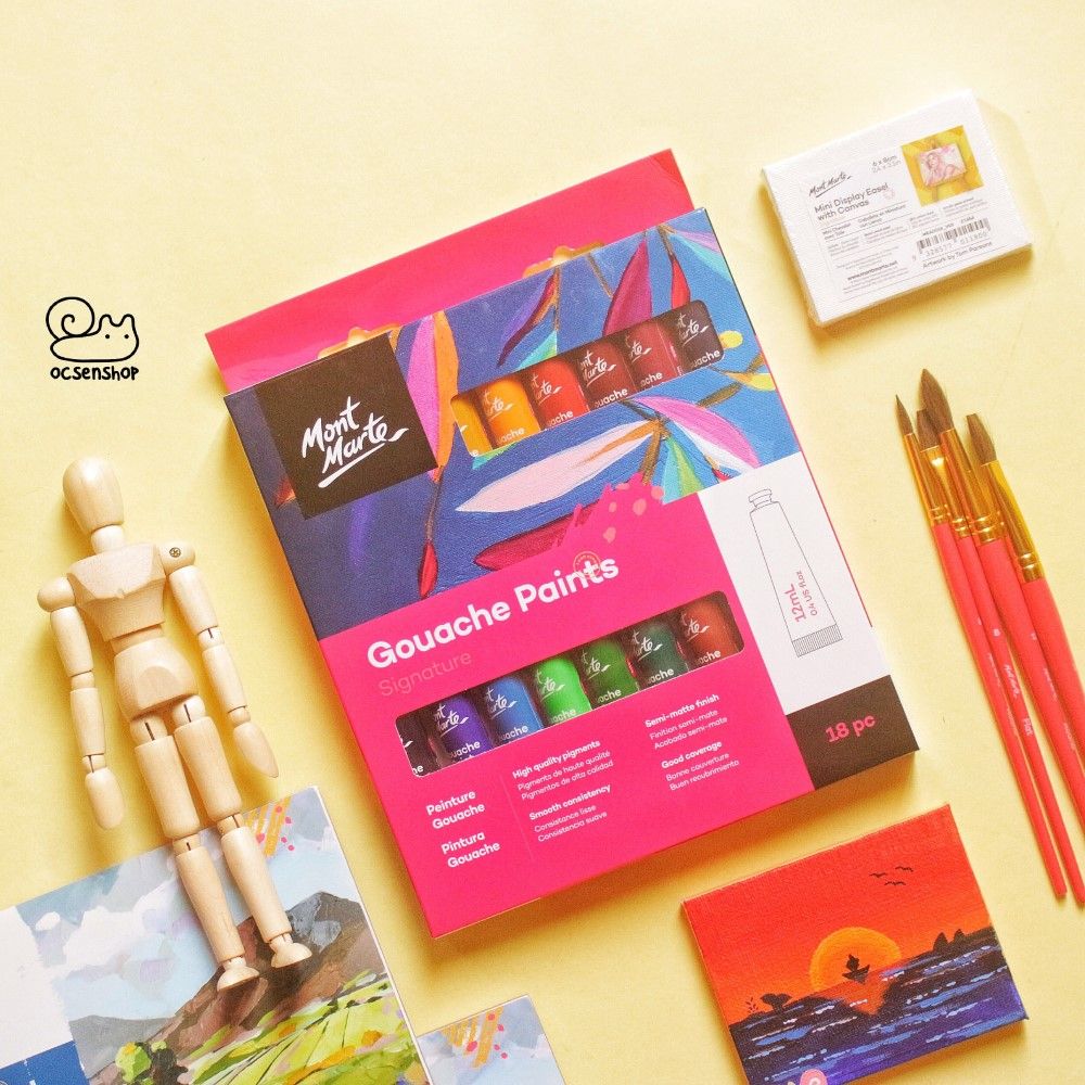 Bộ màu Gouache Mont Marte (12ml)