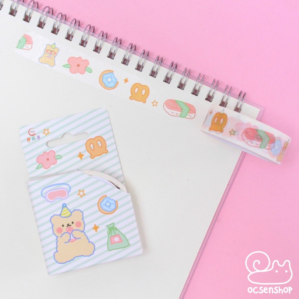 Hộp washitape Bear - 1,5cm