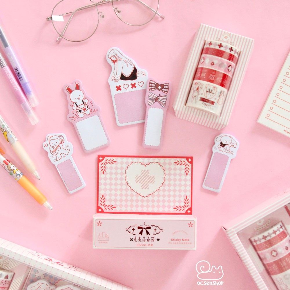 Box washitape + note Rabbit Clinic