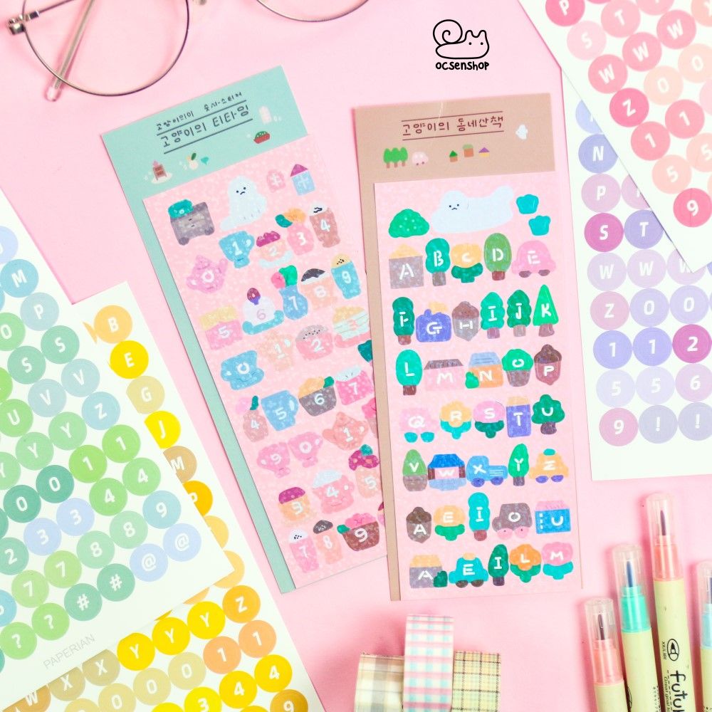 Sticker bảng nhỡ hologram Mèo (1 tấm)