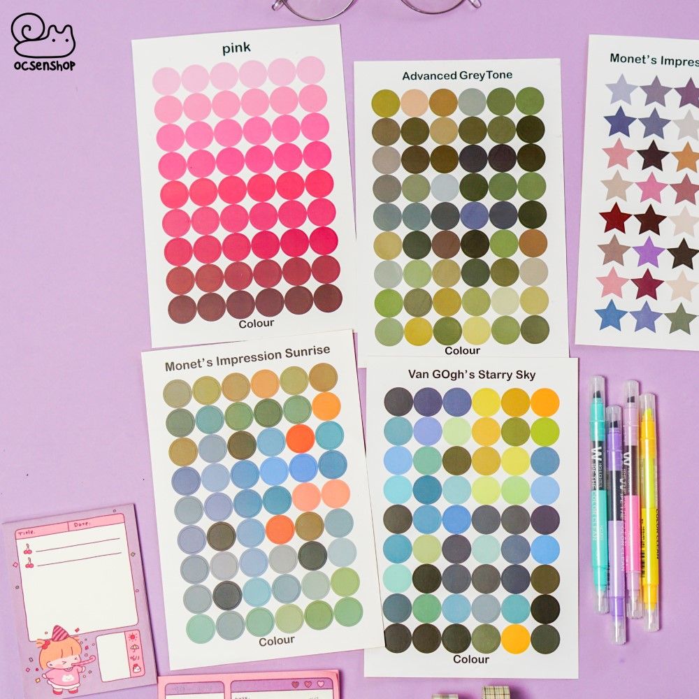 Palette sticker (1 tấm) - Nhỏ