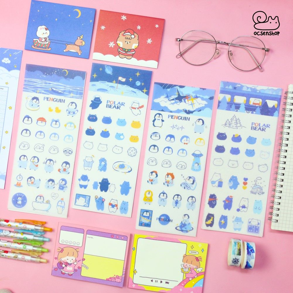 Sticker bảng nhỡ Động vật (1 tấm)