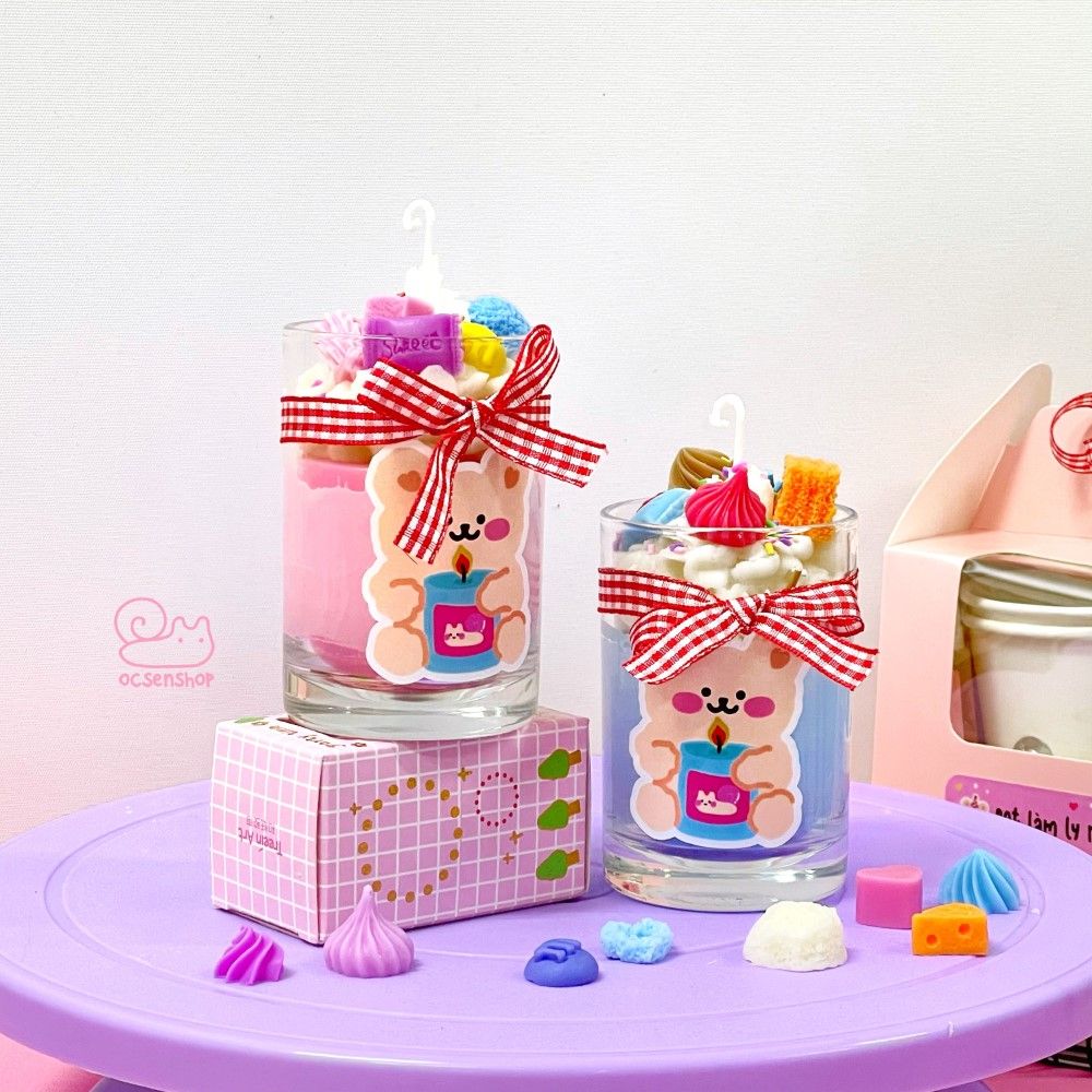 Set làm ly nến cupcake Phen