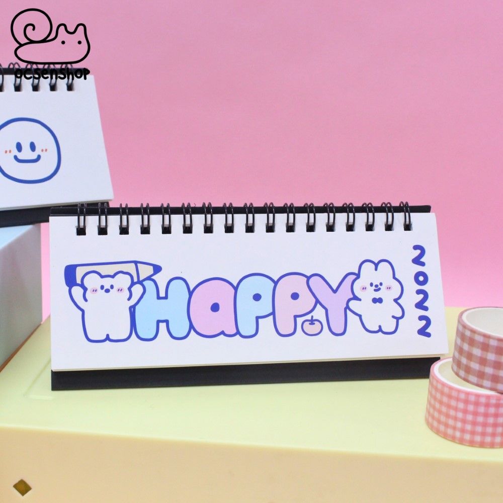 Lịch 2022 nền trắng (16x7x5cm)
