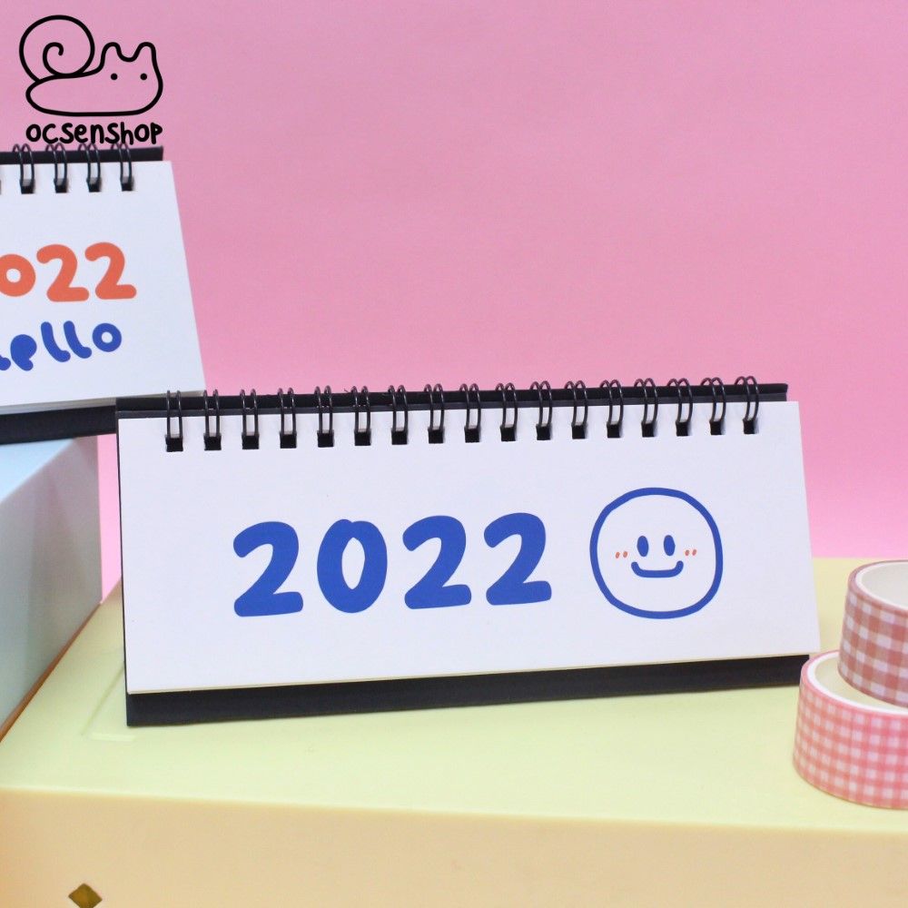 Lịch 2022 nền trắng (16x7x5cm)