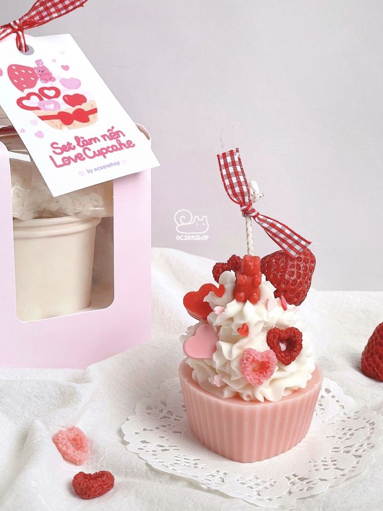 Set lam nen Love Cupcake