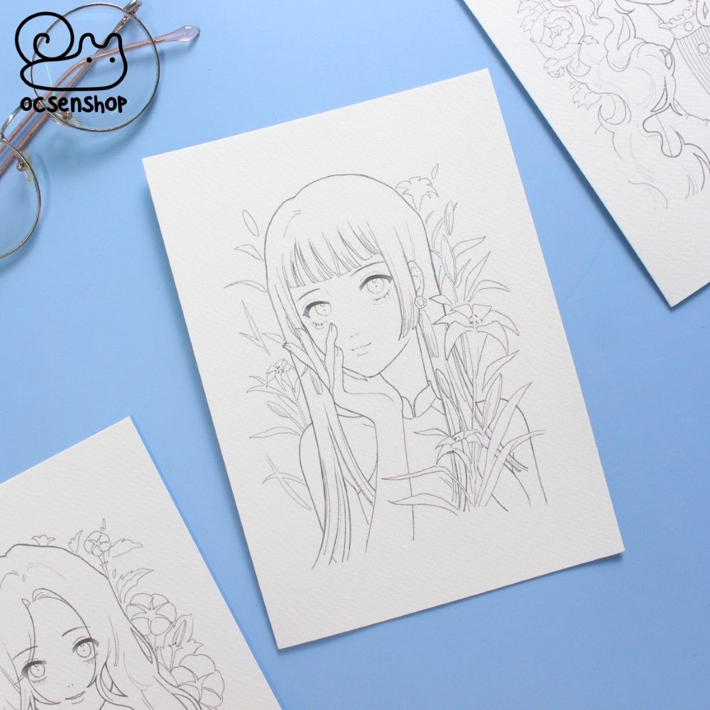 Hình ảnh Vẽ Các Trang Tô Màu Của Manga Nhân Vật Anime Cô Gái đội Mũ Phác  Thảo Vectơ PNG , Vẽ Anime, Vẽ Cánh, Cô Gái Vẽ PNG và Vector với