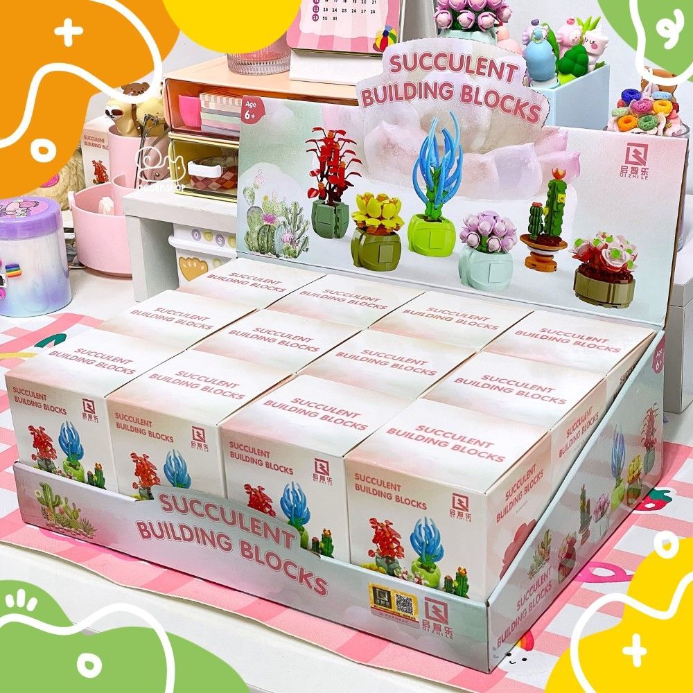 Bộ xếp hình Blind Box Xương rồng