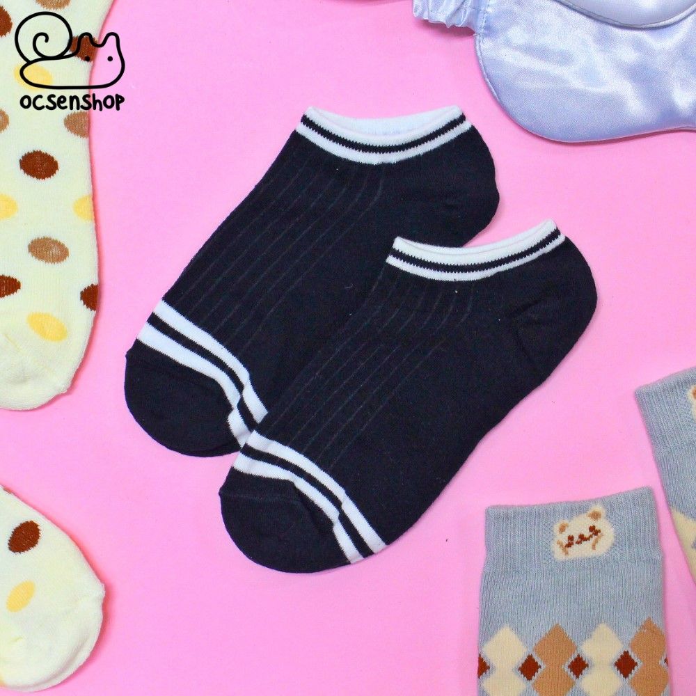 Tất ngắn cổ 2 đường kẻ