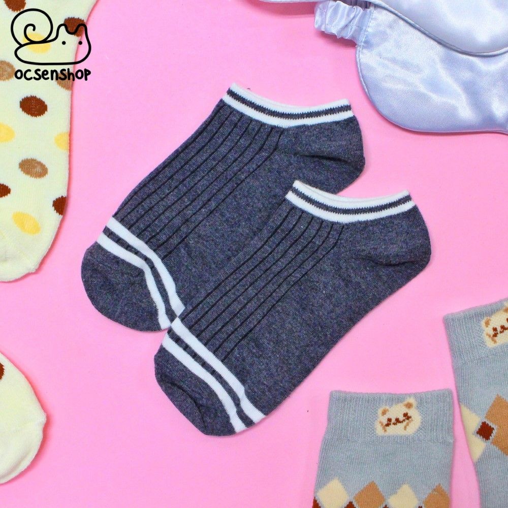 Tất ngắn cổ 2 đường kẻ