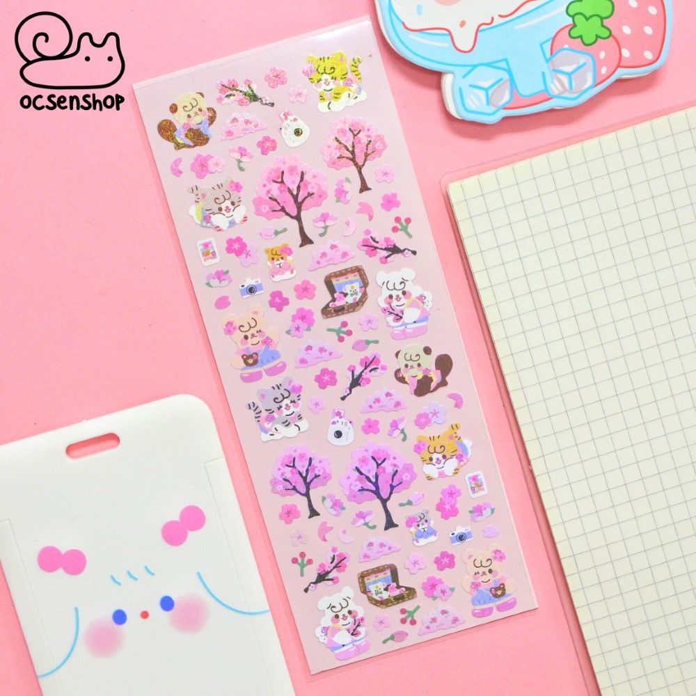 Sticker động vật holo (7x17.5cm)