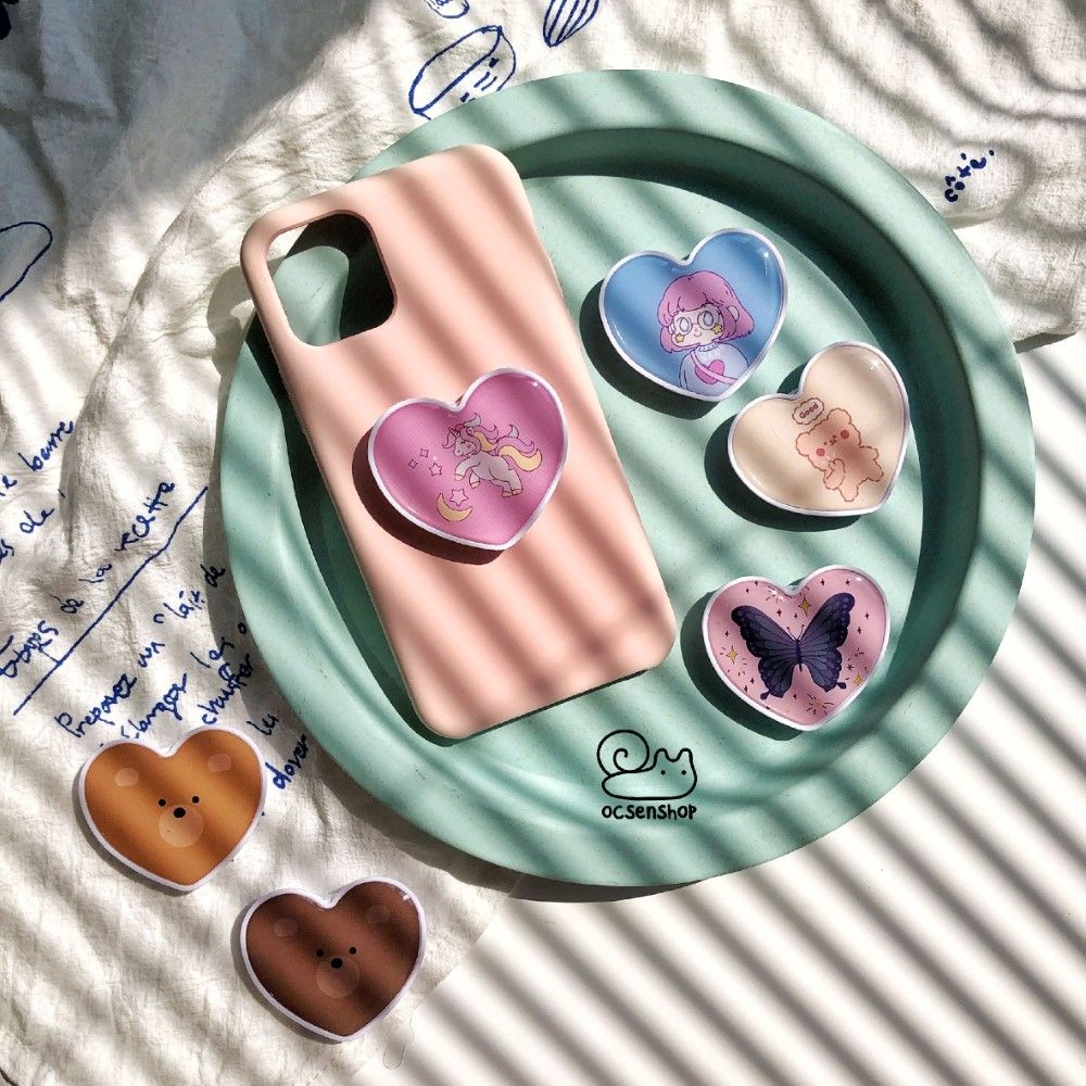 Popsocket hinh Trai tim 28k