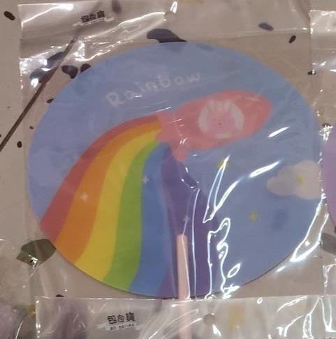 Quạt cầm tay Rainbow