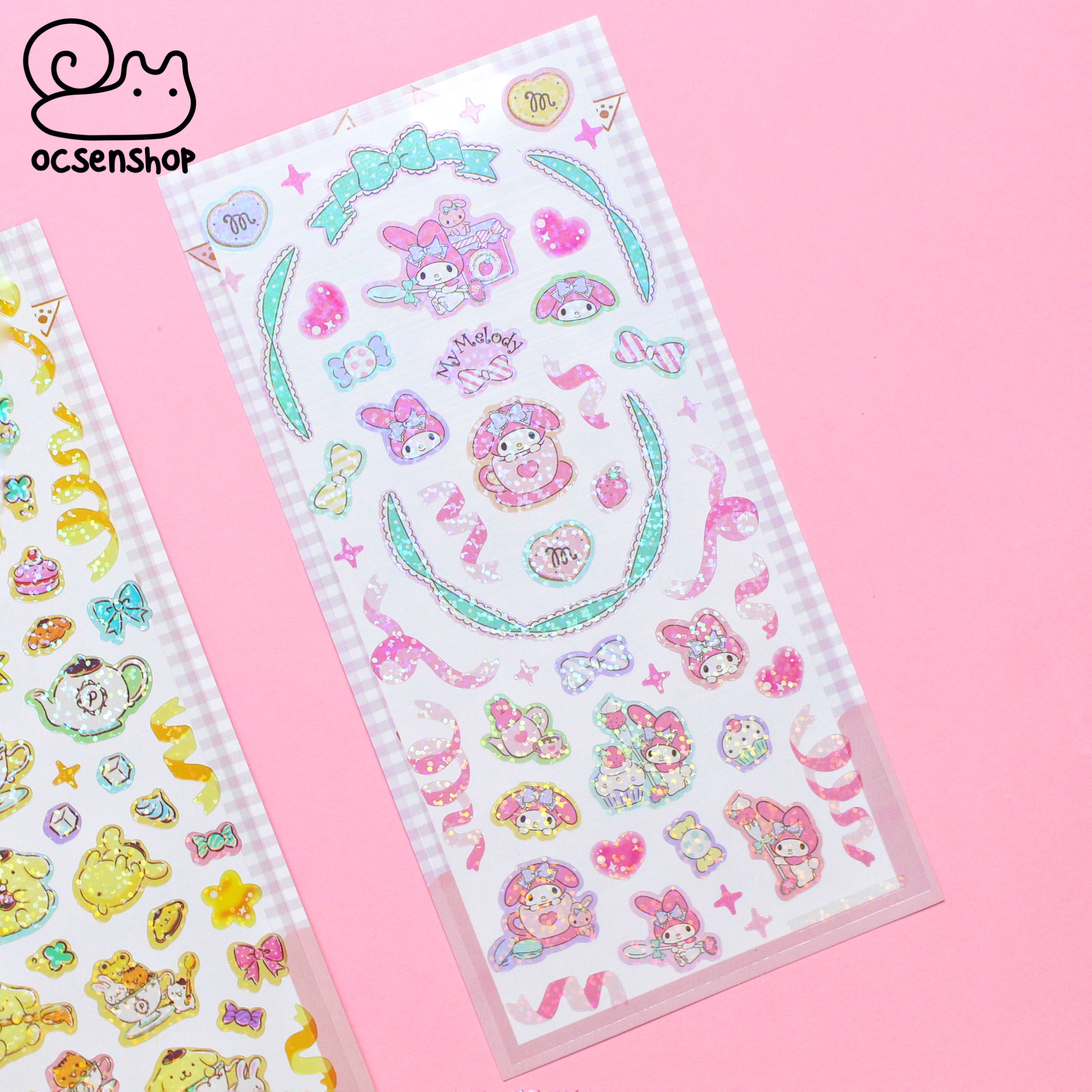 Sticker hologram Sanrio ruy băng