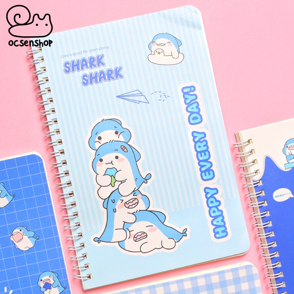 Sổ gáy xoắn A5 Shark (70tr)