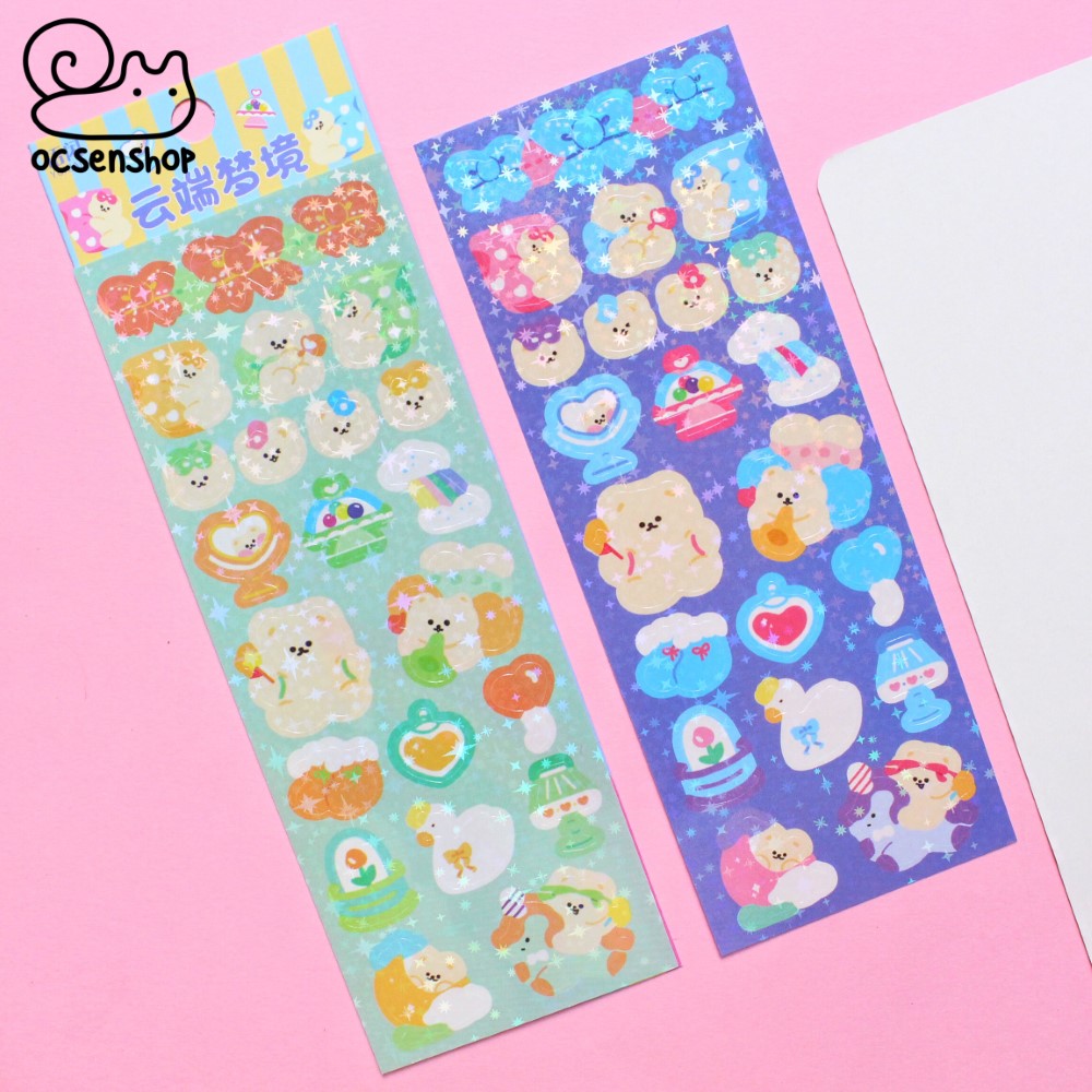 Sticker Gấu be (2 tấm)