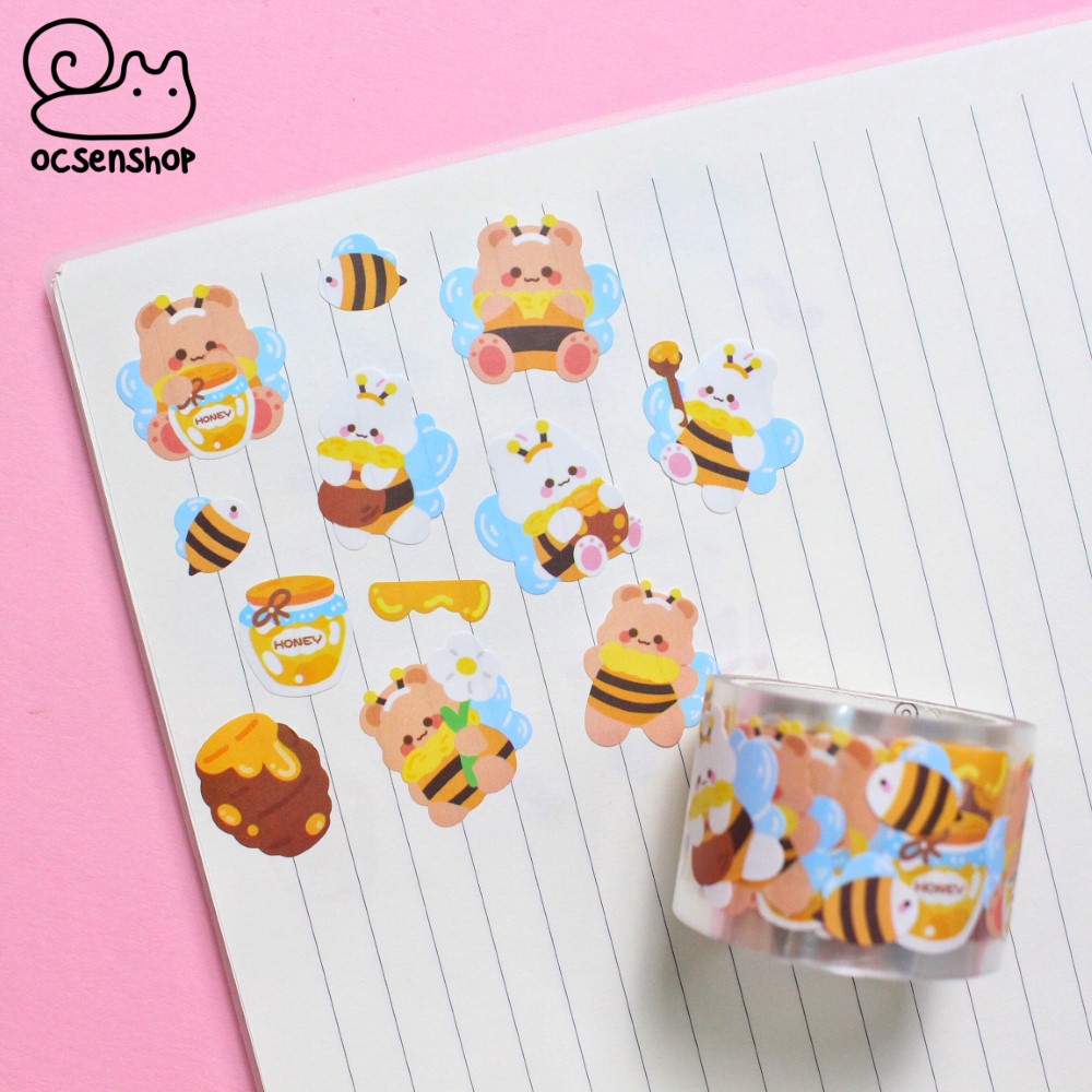 Sticker dạng cuộn Động vật (3m) - 3cm