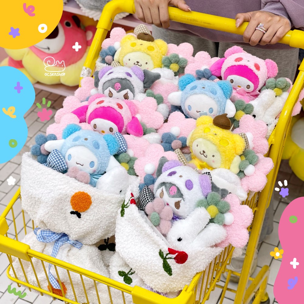 Bó hoa bông Sanrio size đại