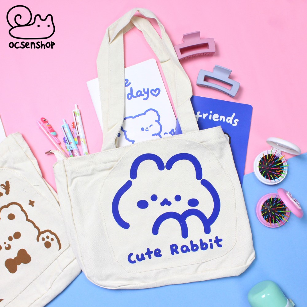 Totebag Gấu thỏ