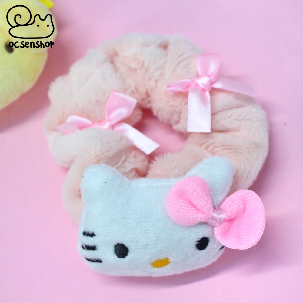 Scrunchie bông nơ Sanrio