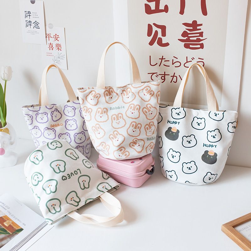 Totebag vải Gấu Thỏ