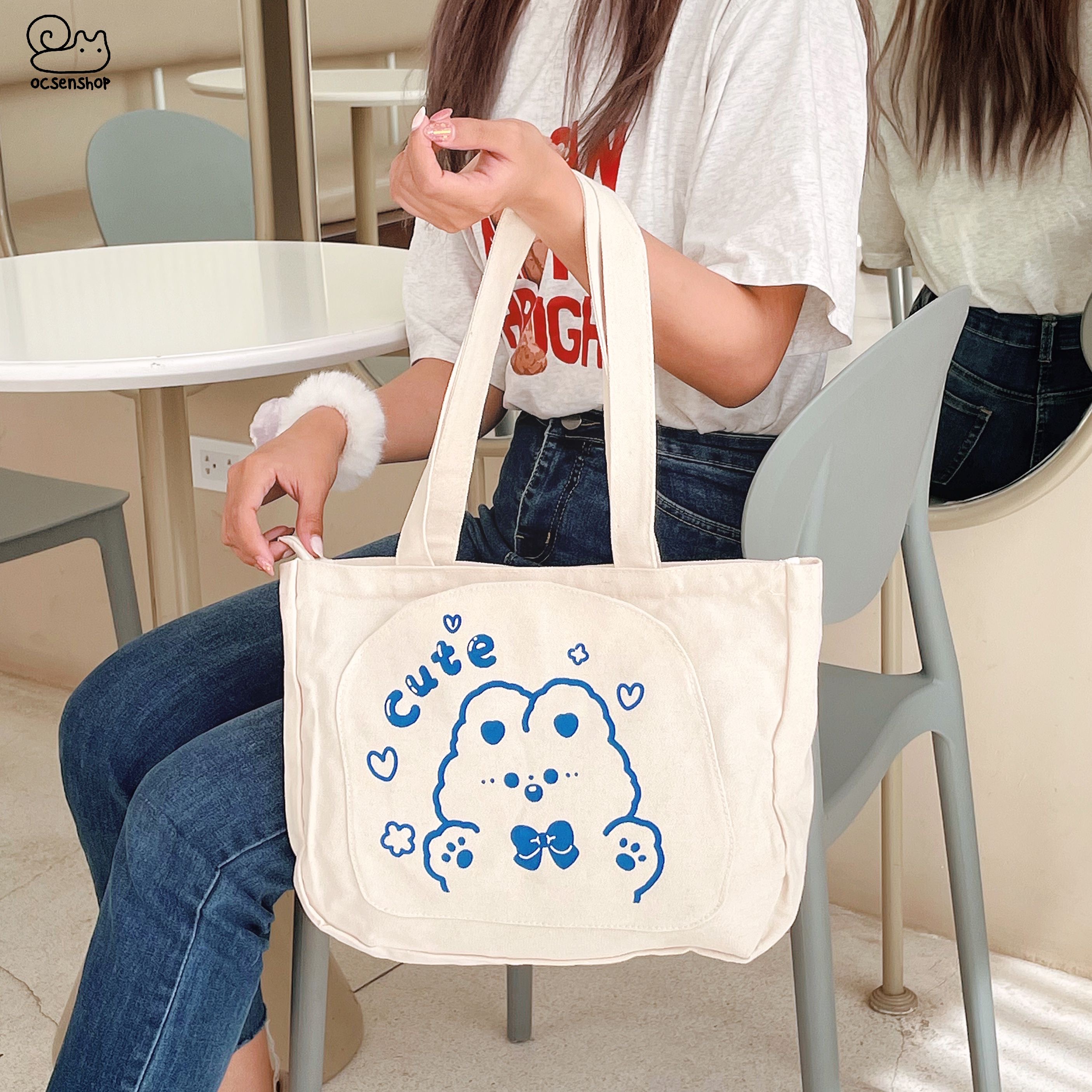 Totebag Gấu thỏ