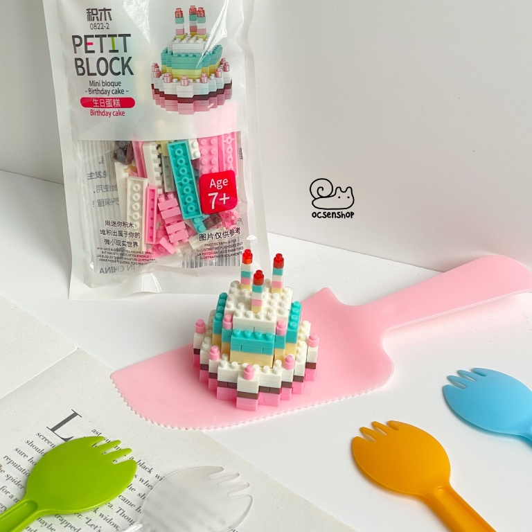 Bo xep hinh Mini bloque - Birthday cake