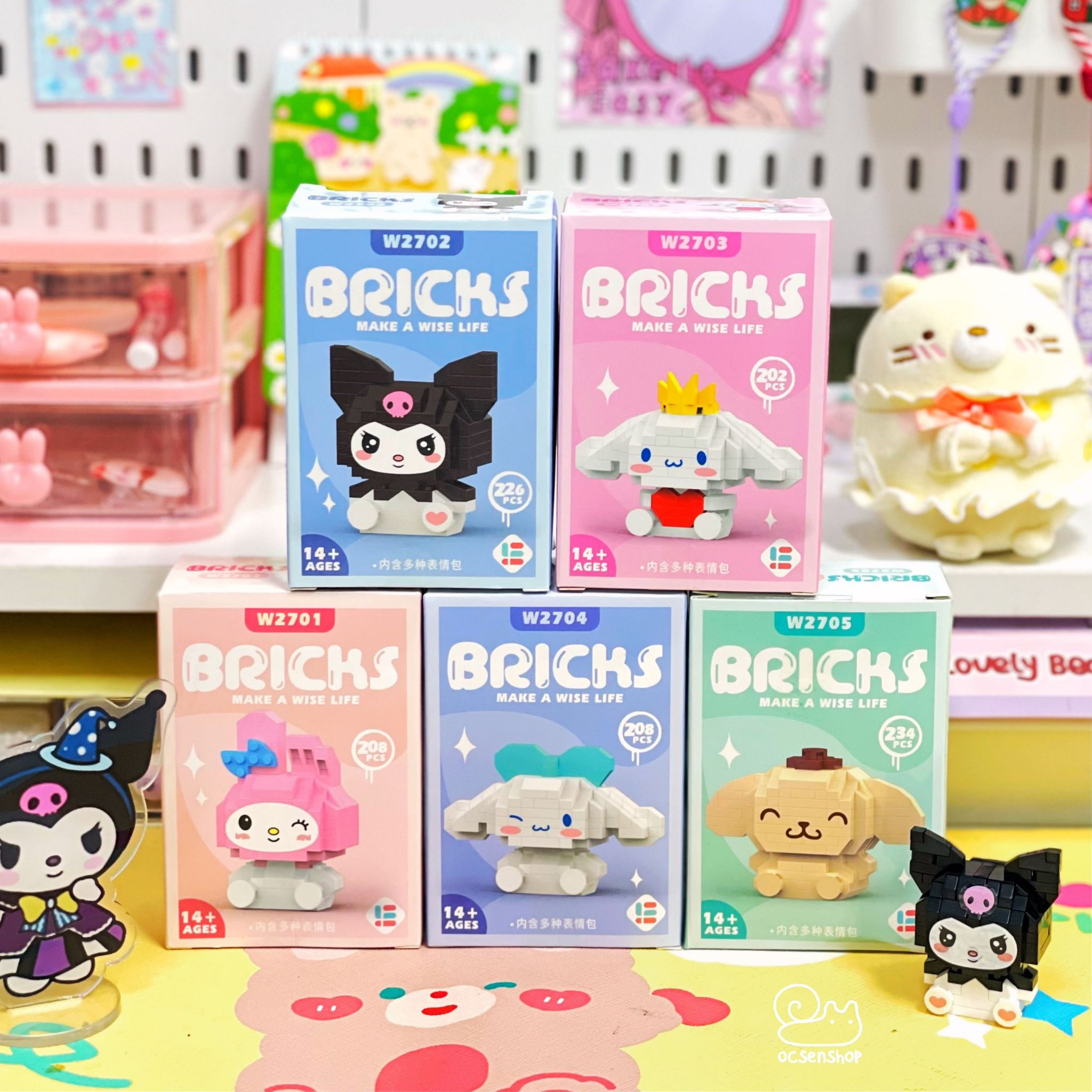 Bộ xếp hình Bricks Sanrio