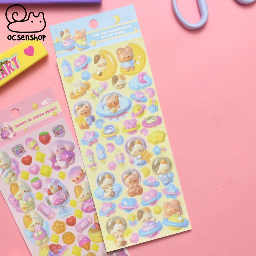 Sticker 3D Động vật (8x18cm)