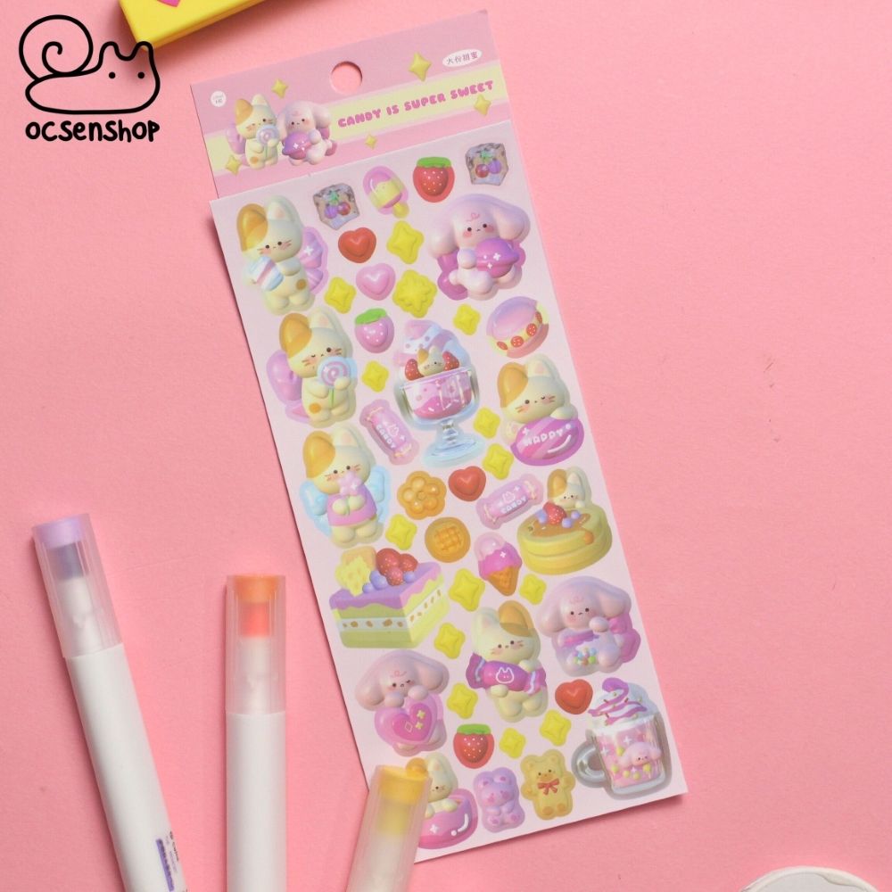 Sticker 3D Động vật (8x18cm)