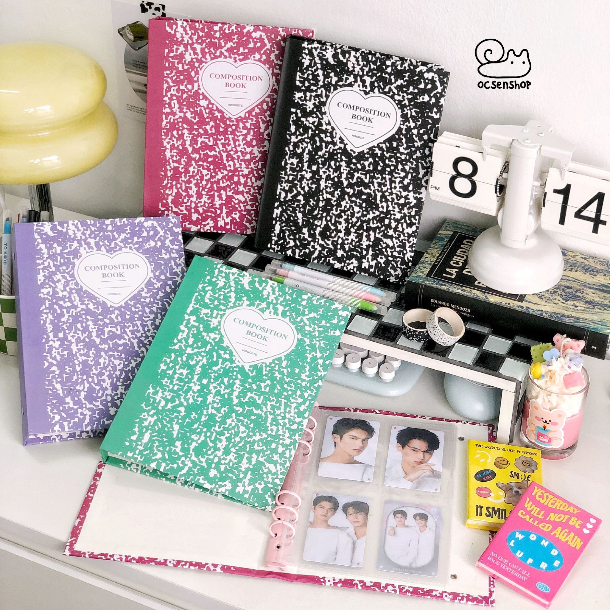 Binder cover bìa cứng nền màu