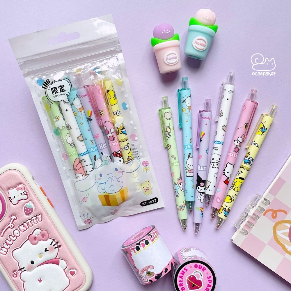 Set bút bi Sanrio (6c)