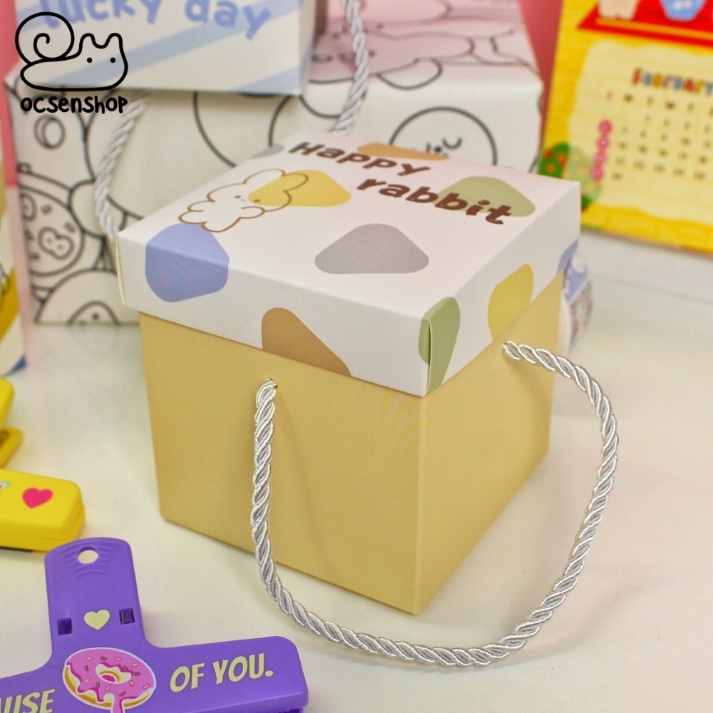 Hộp quà Động vật nền họa tiết (10x10x10cm)