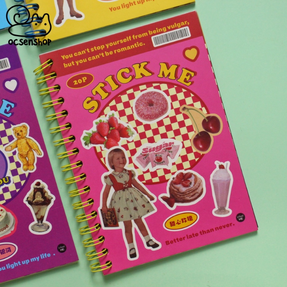 Sổ gáy xoắn sticker Stick me (20tr)