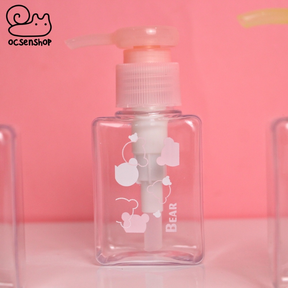 Lọ chiết nhựa Bear (Dạng pump) - 70ml