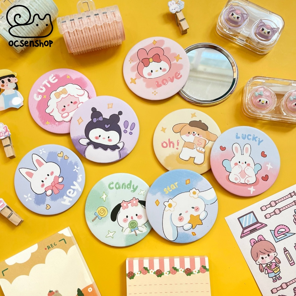 Gương 1 mặt Sanrio cartoon - 1