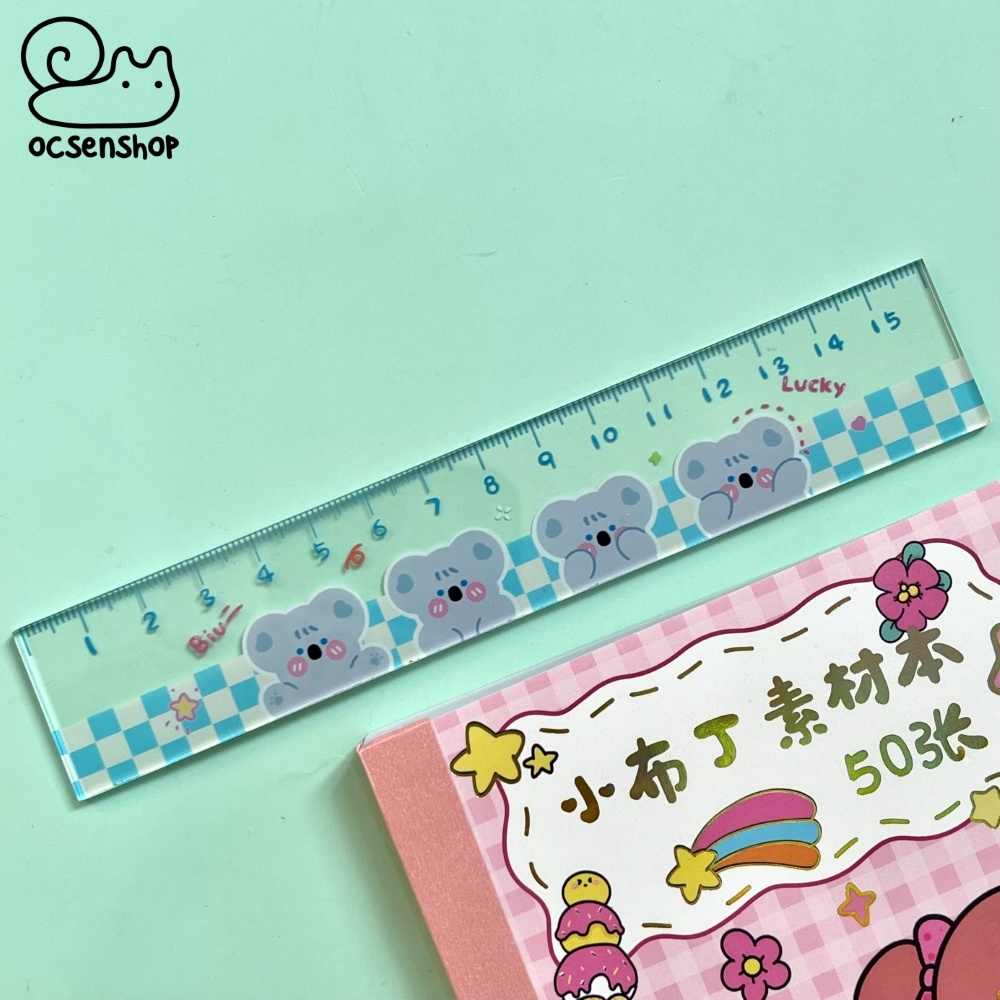 Thước kẻ trong hình (15cm)