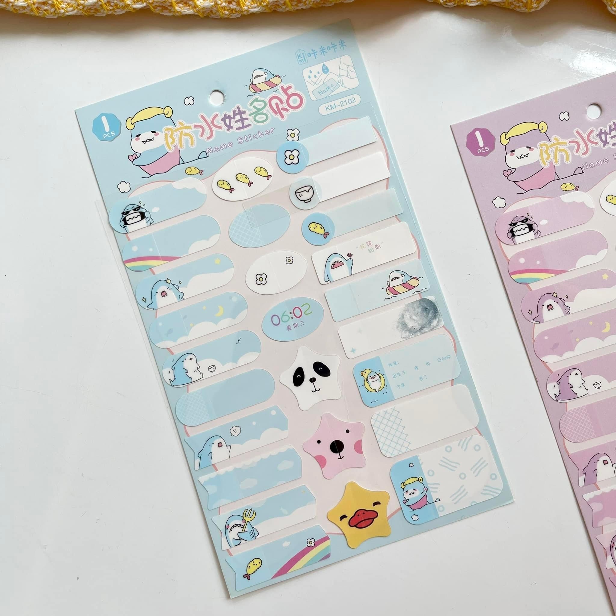 Name sticker Cá mập