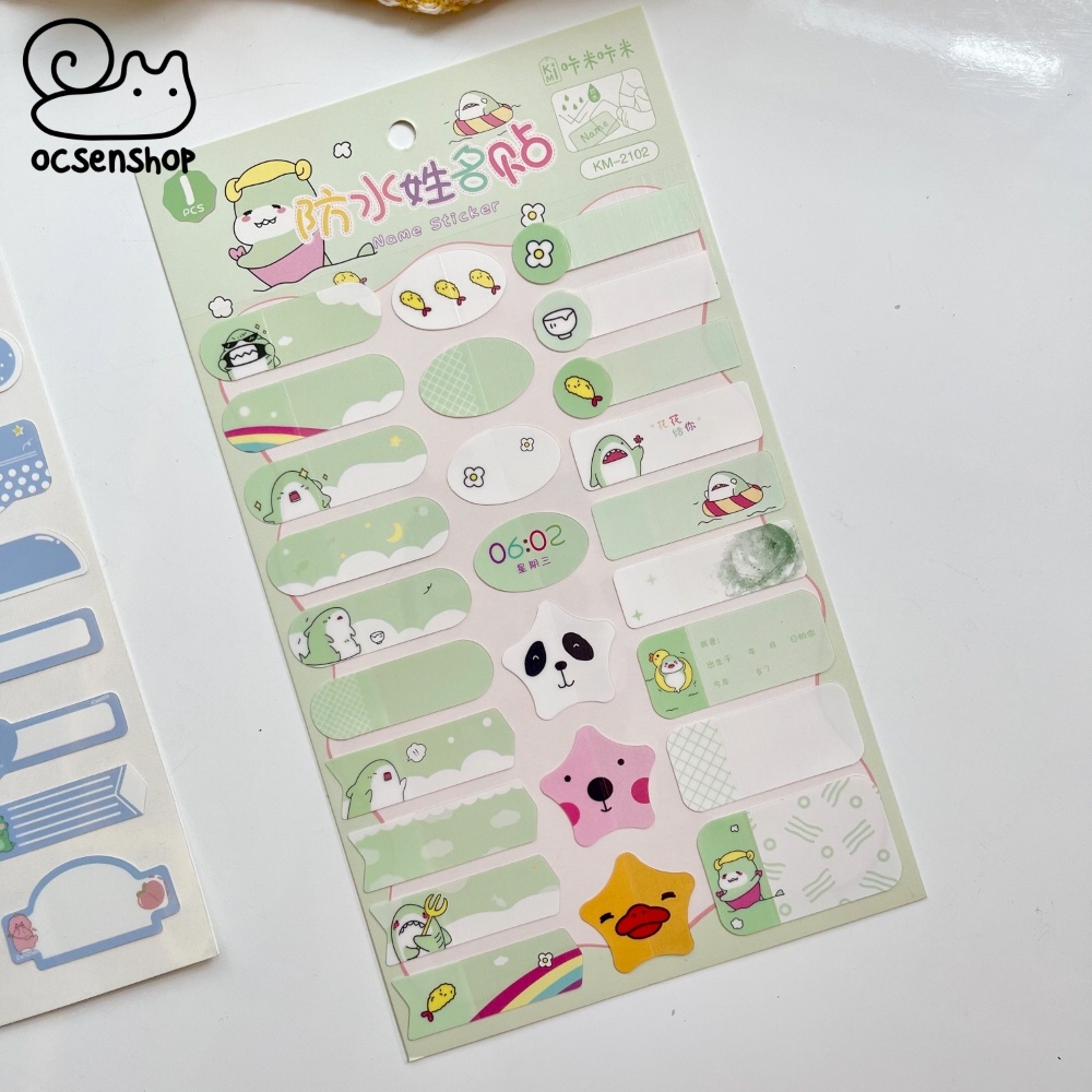 Name sticker Cá mập