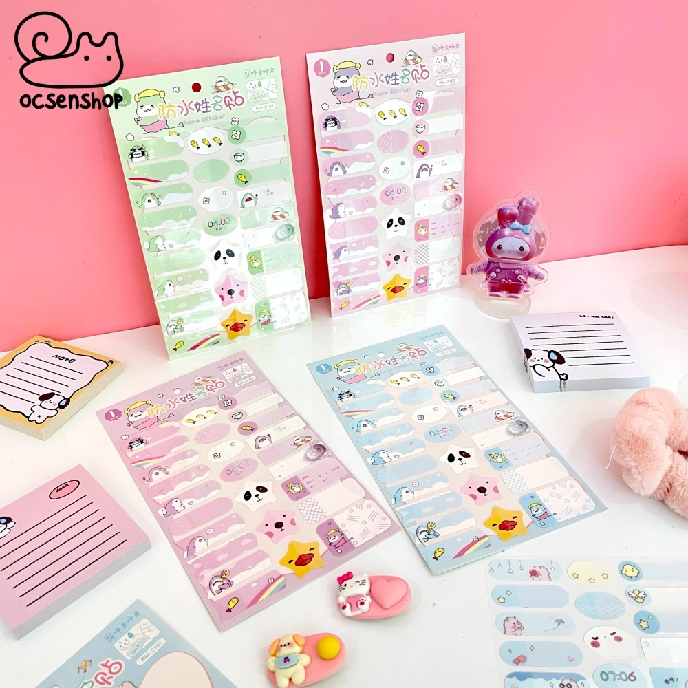 Name sticker Cá mập