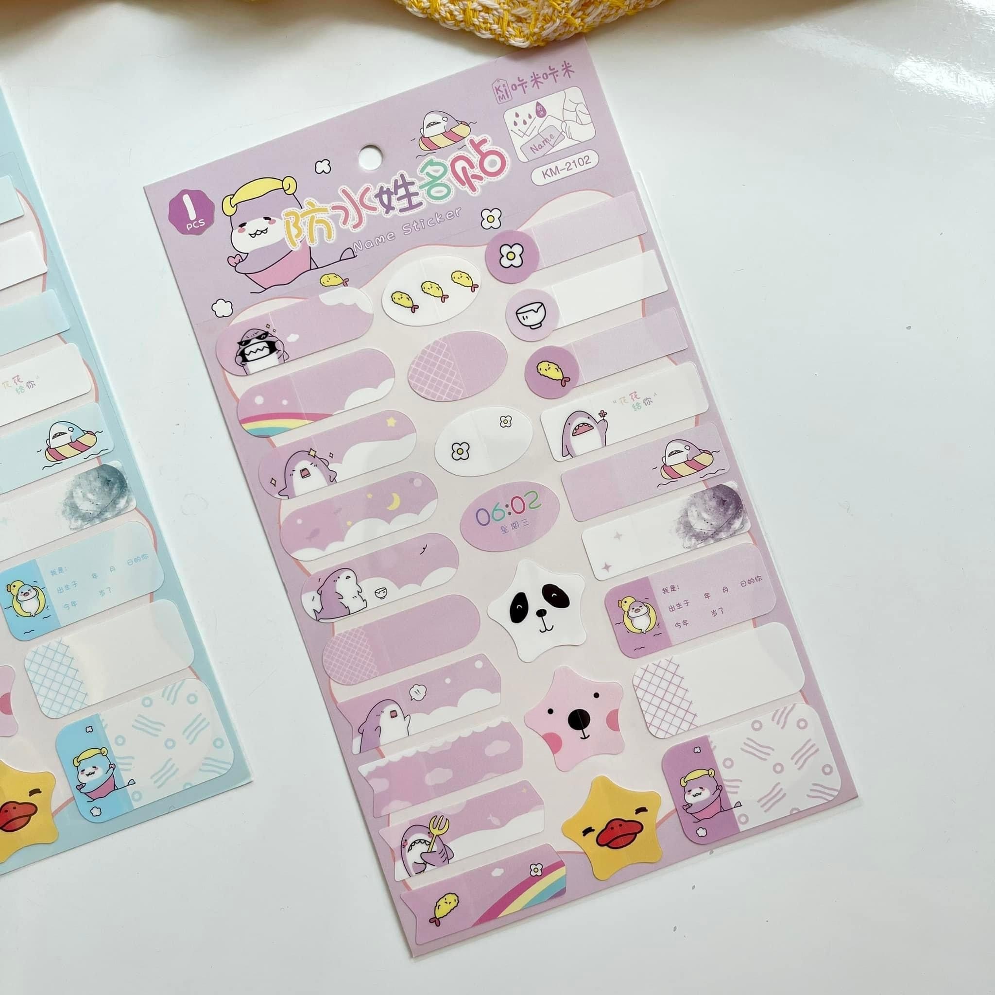 Name sticker Cá mập