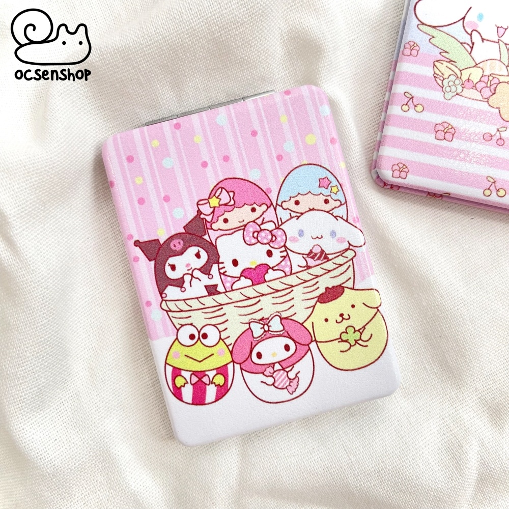 Guong boc da 2 mat Sanrio