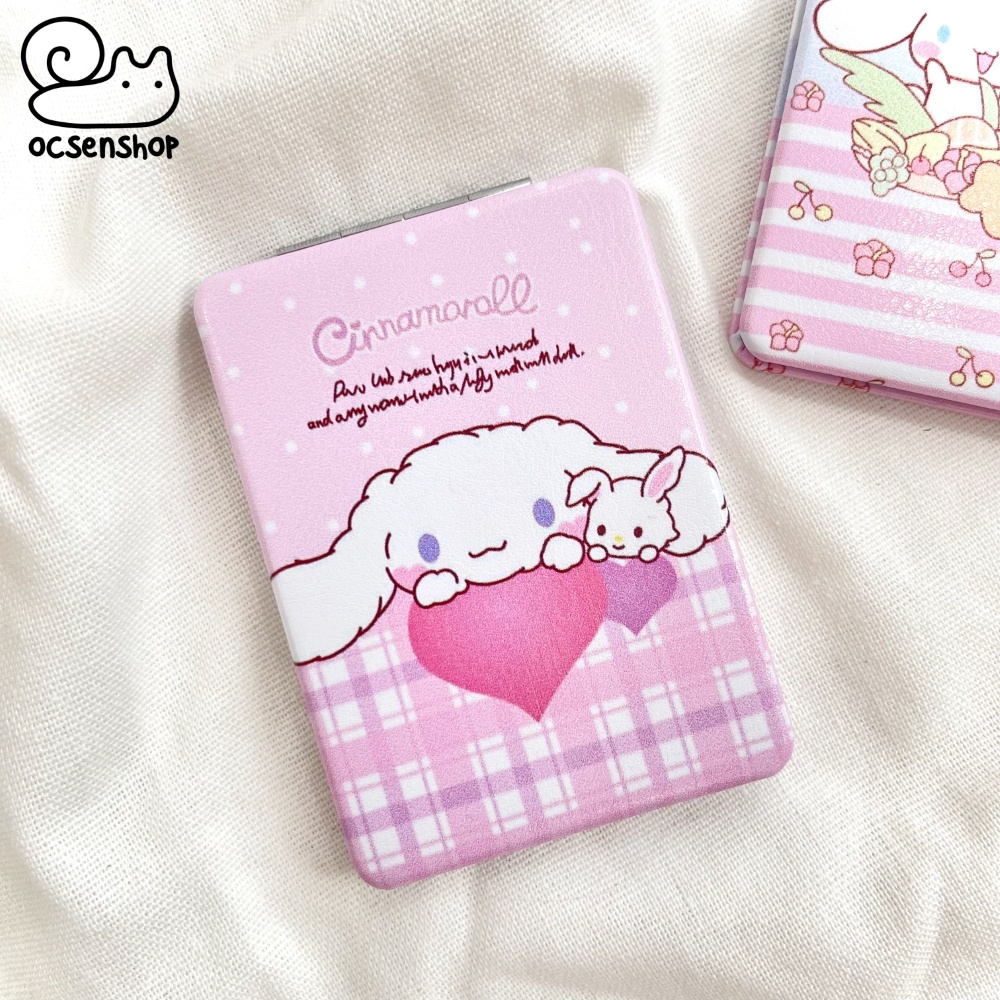 Gương bọc da 2 mặt Cinnamoroll