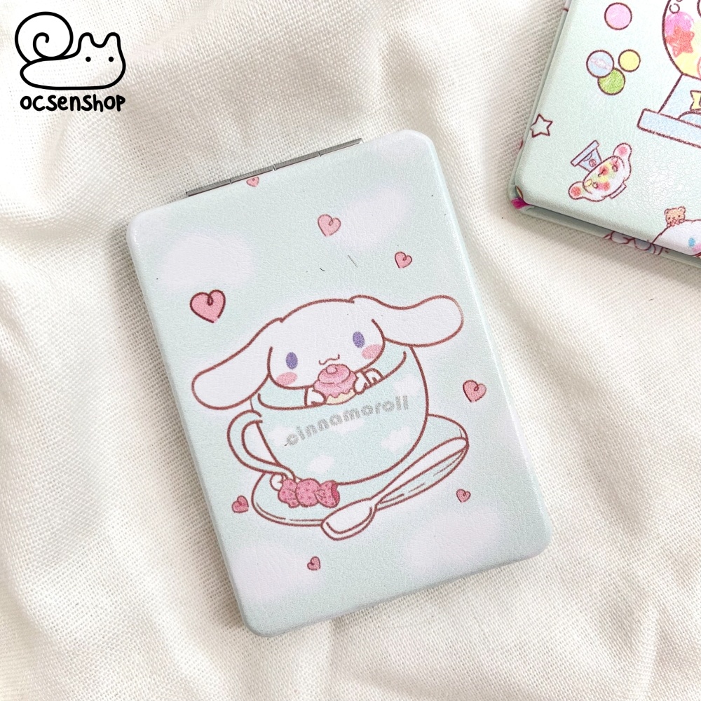 Gương bọc da 2 mặt Cinnamoroll