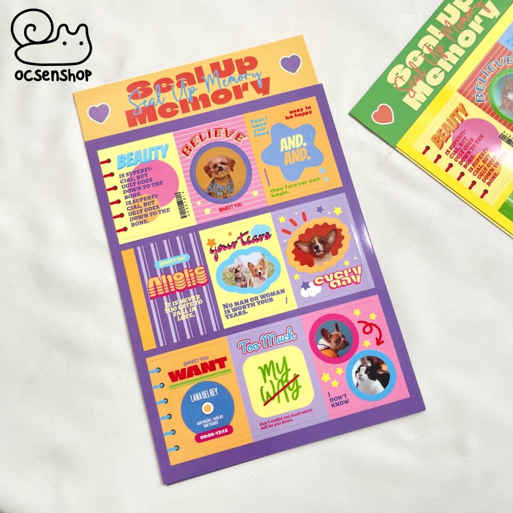 Sticker khung ảnh Seal up memory (2 tấm)