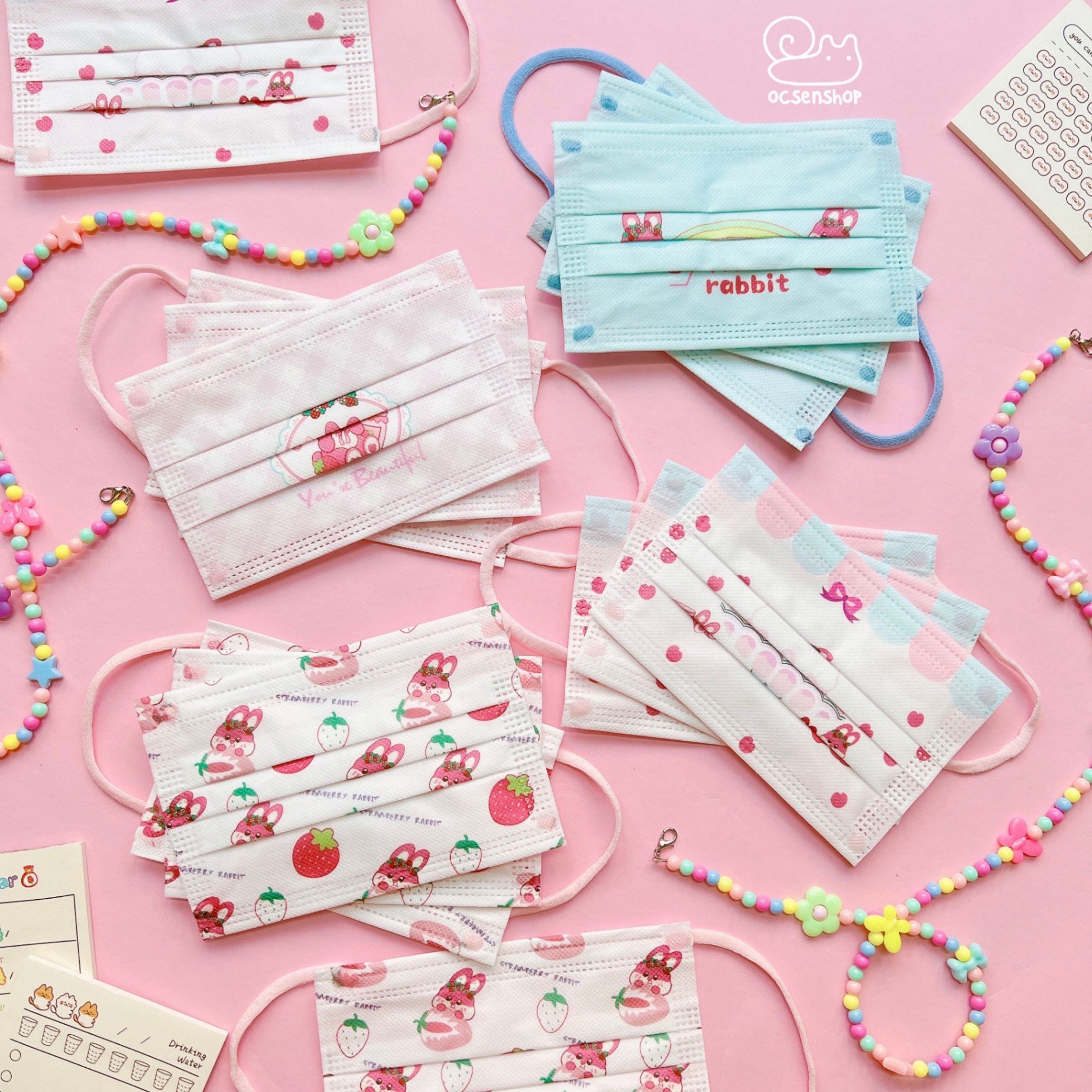 Set khẩu trang trẻ em Cartoon (10c)