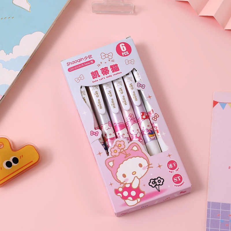 Set bút bi Hello Kitty (6c)