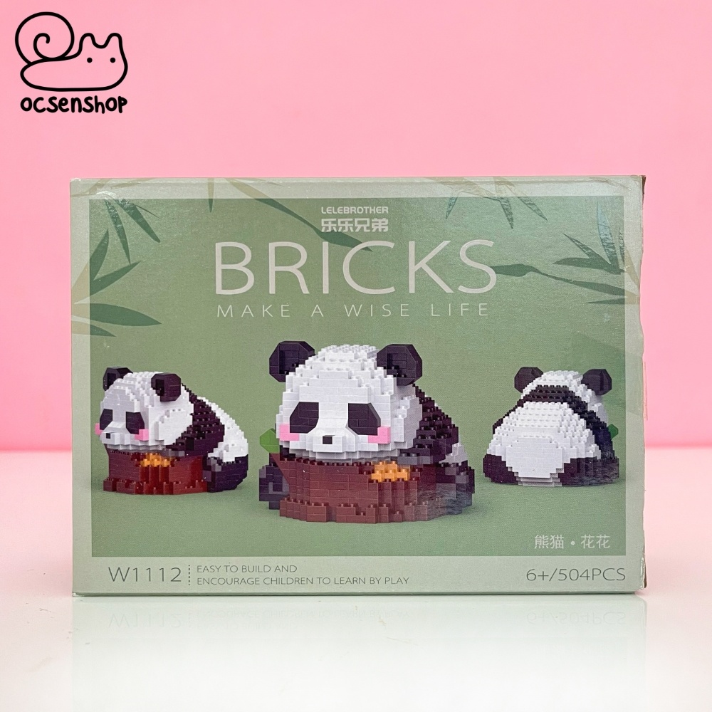 Bộ xếp hình Bricks Panda