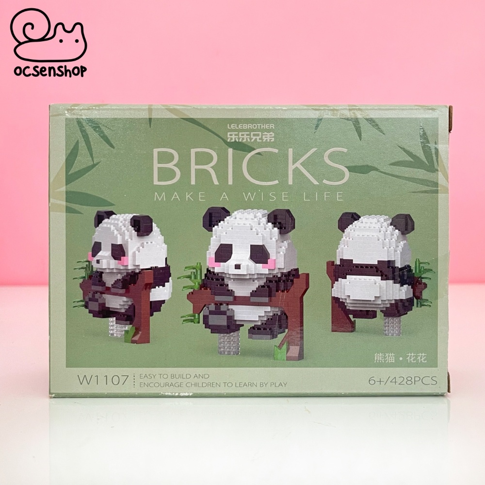 Bộ xếp hình Bricks Panda