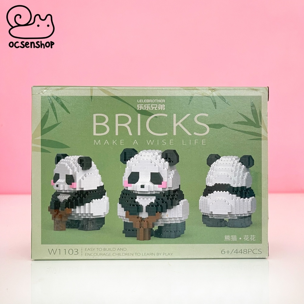 Bộ xếp hình Bricks Panda